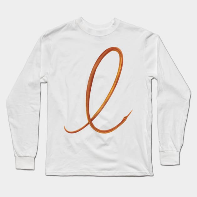 L - Malagasy leaf-nosed snake Long Sleeve T-Shirt by miim-ilustra